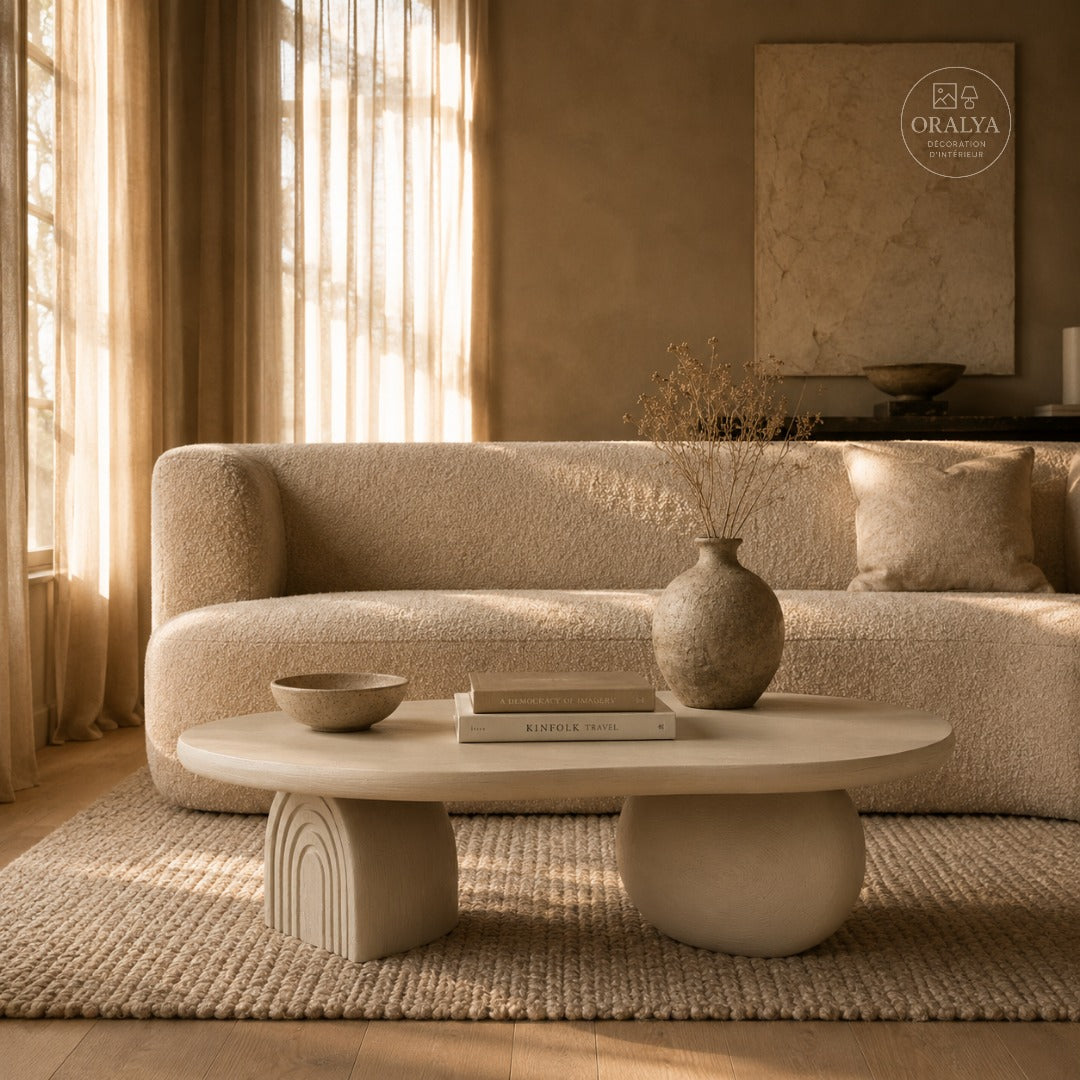 Table basse sculpturale