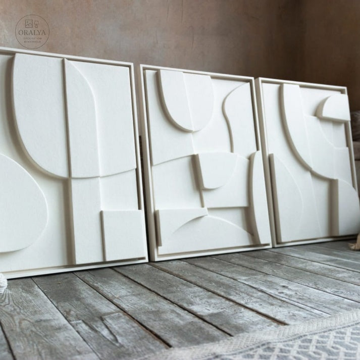 Pack 3 Tableaux Abstrait 3D