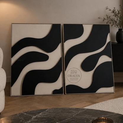 PACK  Duo Tableaux Abstraits 3D