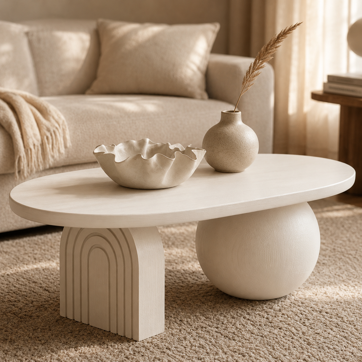 Table basse sculpturale