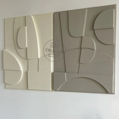 Promo Limitée | PACK  Duo Tableaux Abstraits 3D