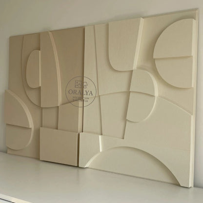 Promo Limitée | PACK  Duo Tableaux Abstraits 3D