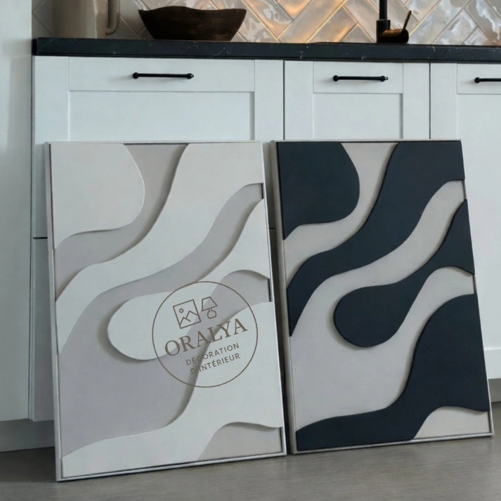 PACK  Duo Tableaux Abstraits 3D