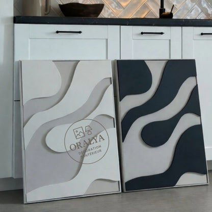 PACK  Duo Tableaux Abstraits 3D