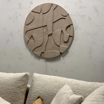 Abstrait rond en bois