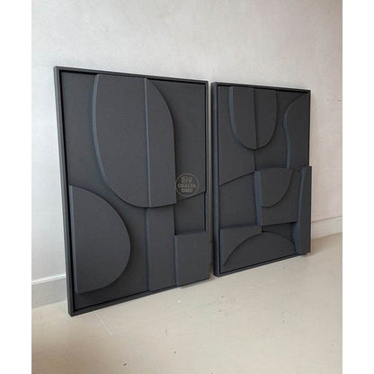 PACK  Duo Tableaux Abstraits 3D