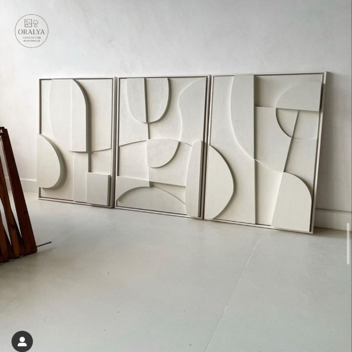Pack 3 Tableaux Abstrait 3D
