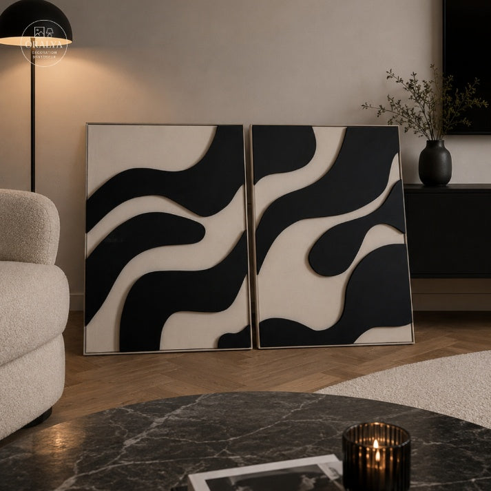 PACK  Duo Tableaux Abstraits 3D