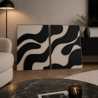 PACK  Duo Tableaux Abstraits 3D