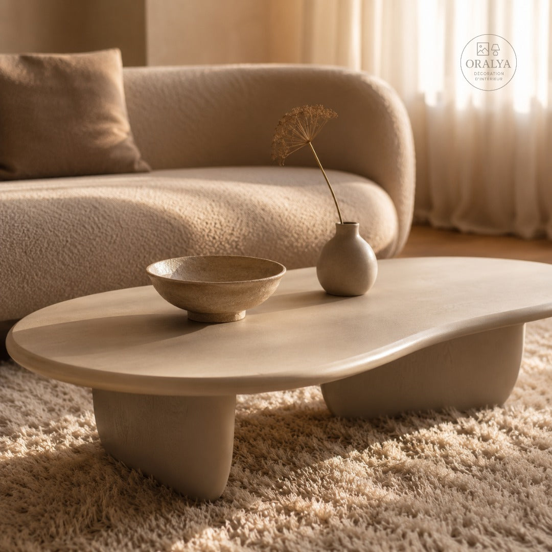 Table Basse Curve Essence