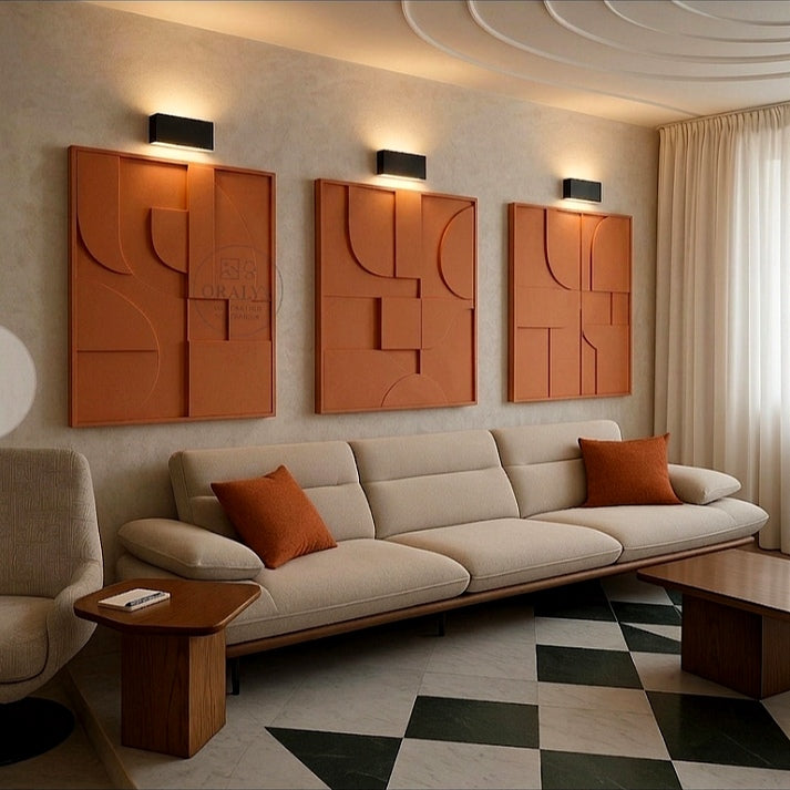 Pack 3 Tableaux Abstrait 3D