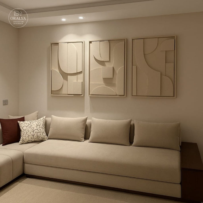 Pack 3 Tableaux Abstrait 3D