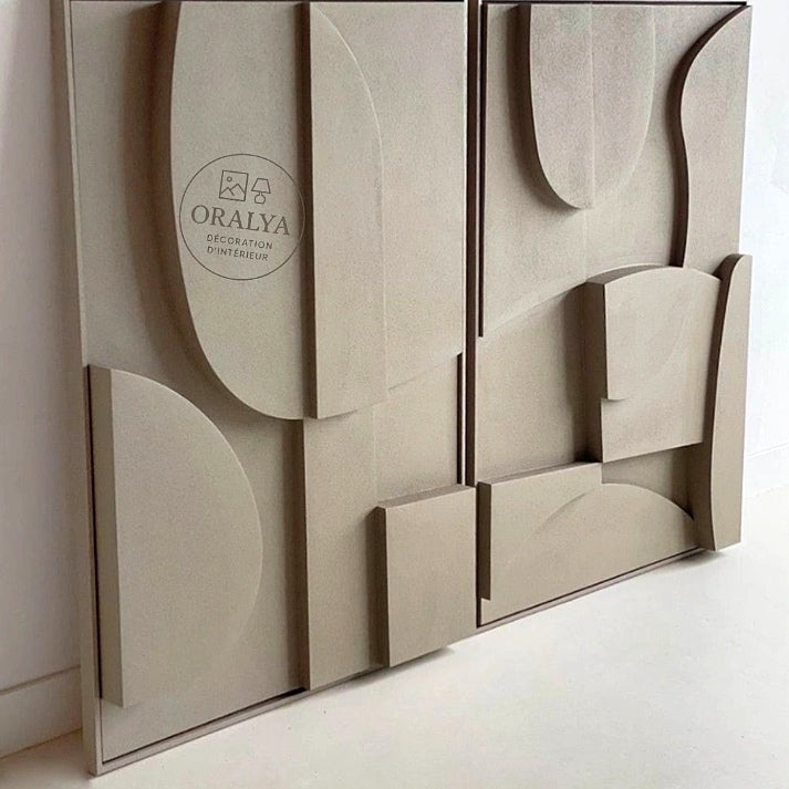 PACK  Duo Tableaux Abstraits 3D