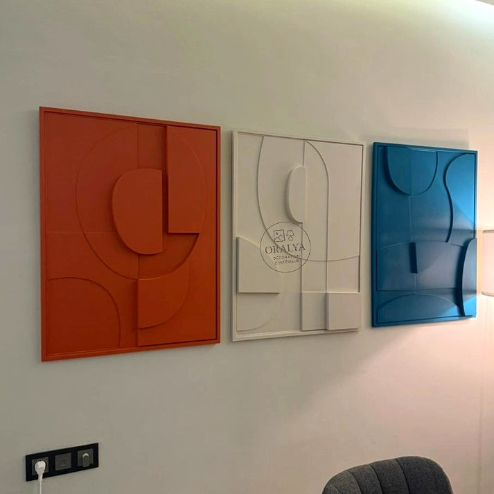 Pack 3 Tableaux Abstrait 3D