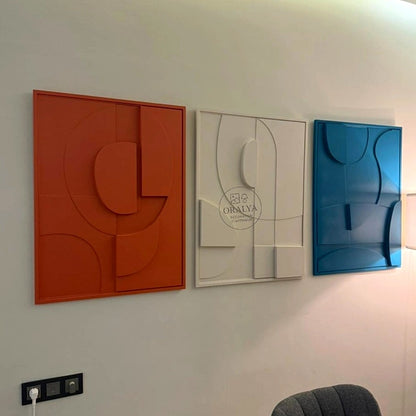 Pack 3 Tableaux Abstrait 3D