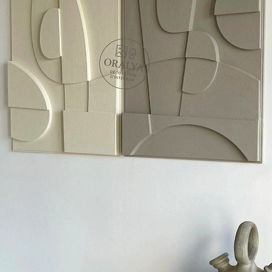 PACK  Duo Tableaux Abstraits 3D