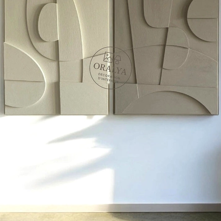 PACK  Duo Tableaux Abstraits 3D