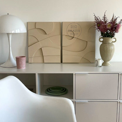 PACK  Duo Tableaux Abstraits 3D
