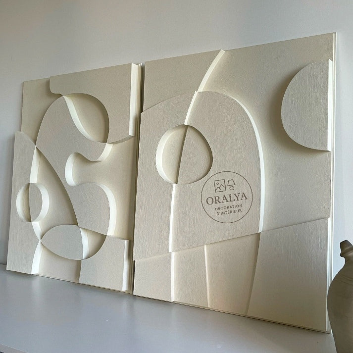 PACK  Duo Tableaux Abstraits 3D