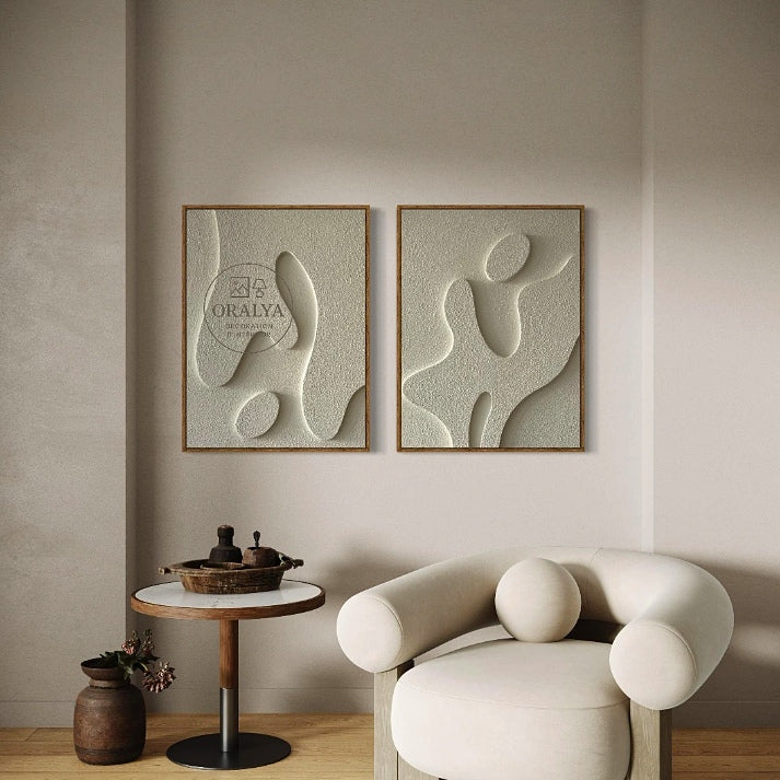PACK  Duo Tableaux Abstraits 3D