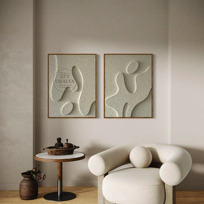 PACK  Duo Tableaux Abstraits 3D