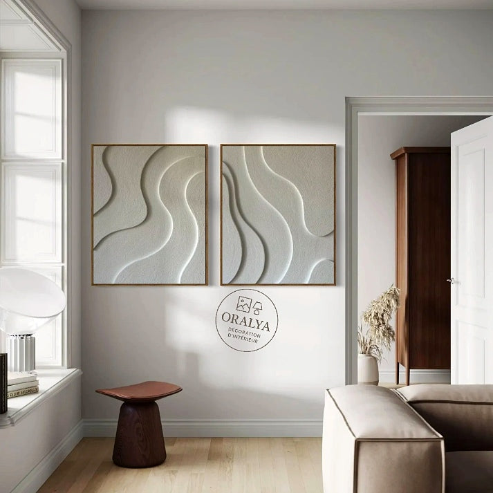 PACK  Duo Tableaux Abstraits 3D