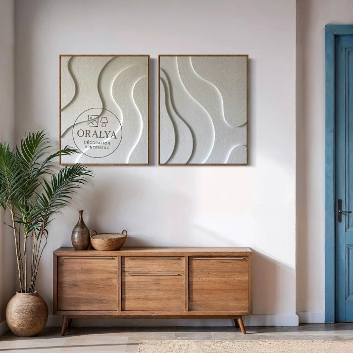 PACK  Duo Tableaux Abstraits 3D