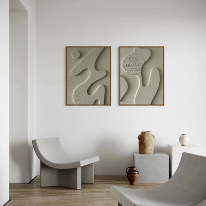 PACK  Duo Tableaux Abstraits 3D