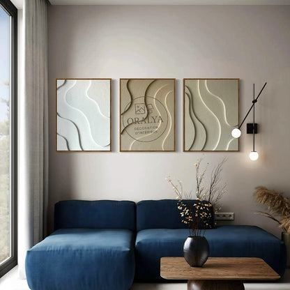 Pack 3 Tableaux Abstrait 3D