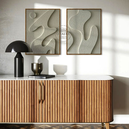 PACK  Duo Tableaux Abstraits 3D