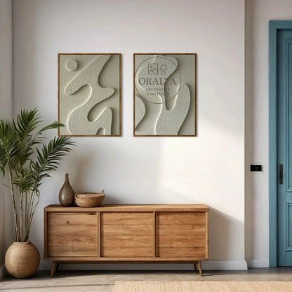 PACK  Duo Tableaux Abstraits 3D