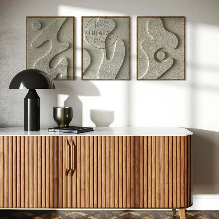 Pack 3 Tableaux Abstrait 3D