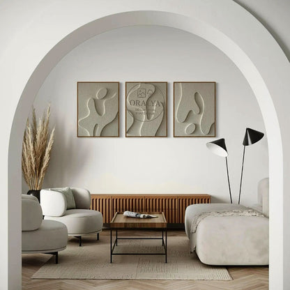 Pack 3 Tableaux Abstrait 3D