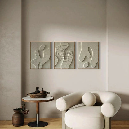 Pack 3 Tableaux Abstrait 3D