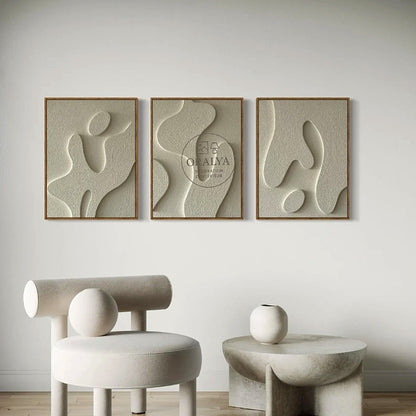 Pack 3 Tableaux Abstrait 3D