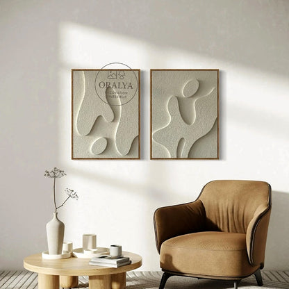 PACK  Duo Tableaux Abstraits 3D
