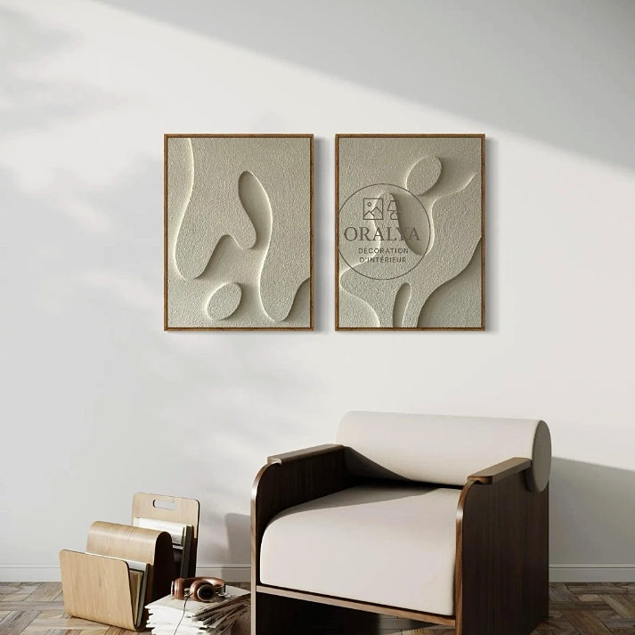 PACK  Duo Tableaux Abstraits 3D