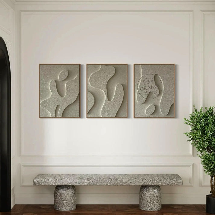 Pack 3 Tableaux Abstrait 3D