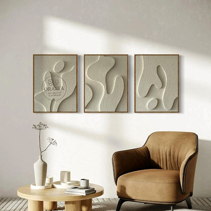 Pack 3 Tableaux Abstrait 3D