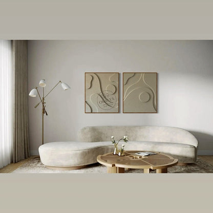 PACK  Duo Tableaux Abstraits 3D