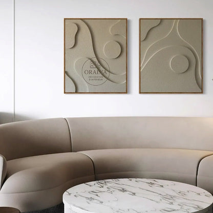 PACK  Duo Tableaux Abstraits 3D