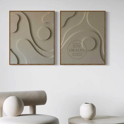 PACK  Duo Tableaux Abstraits 3D