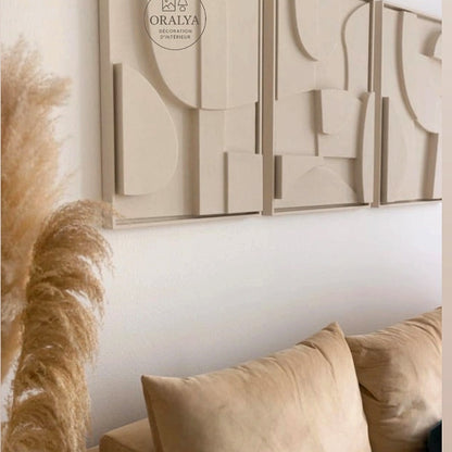 Pack 3 Tableaux Abstrait 3D