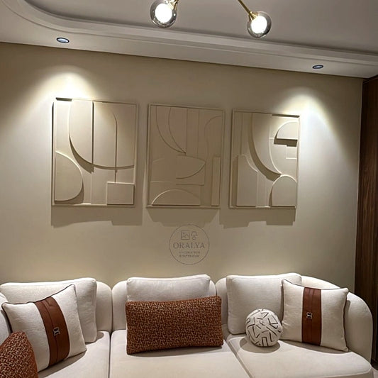 Pack 3 Tableaux Abstrait 3D