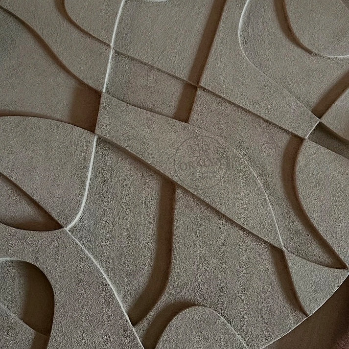 Abstrait rond en bois