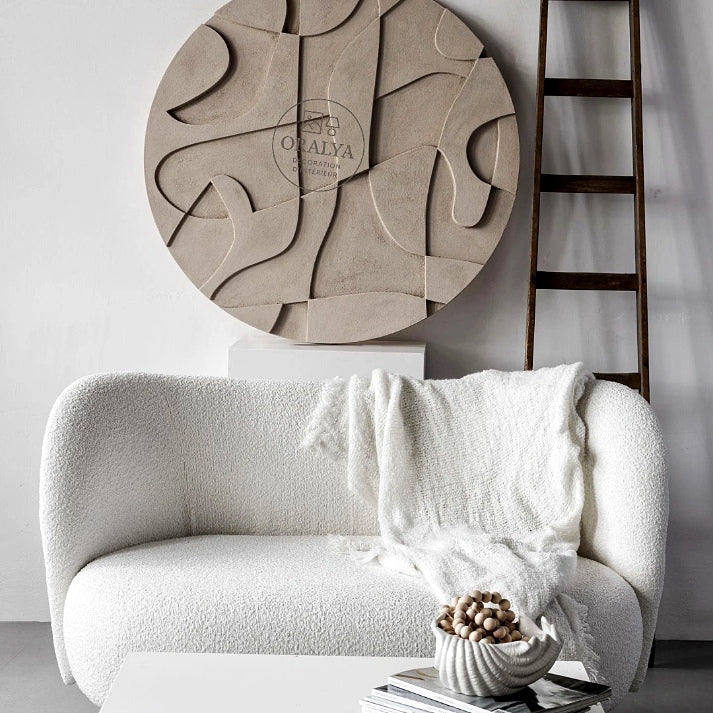 Abstrait rond en bois
