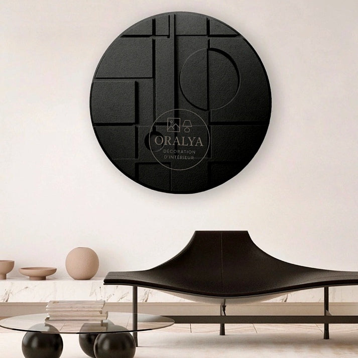 Abstrait rond en bois