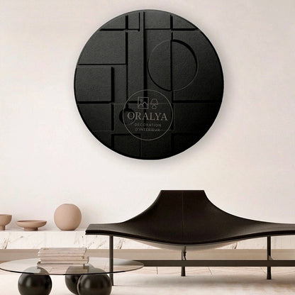 Abstrait rond en bois