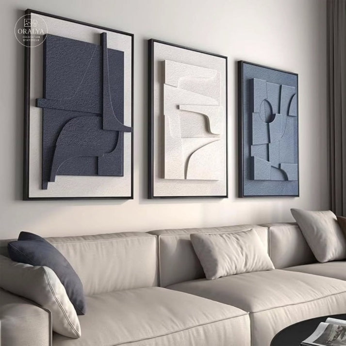 Pack 3 Tableaux Abstrait 3D