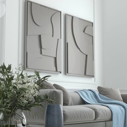 PACK  Duo Tableaux Abstraits 3D